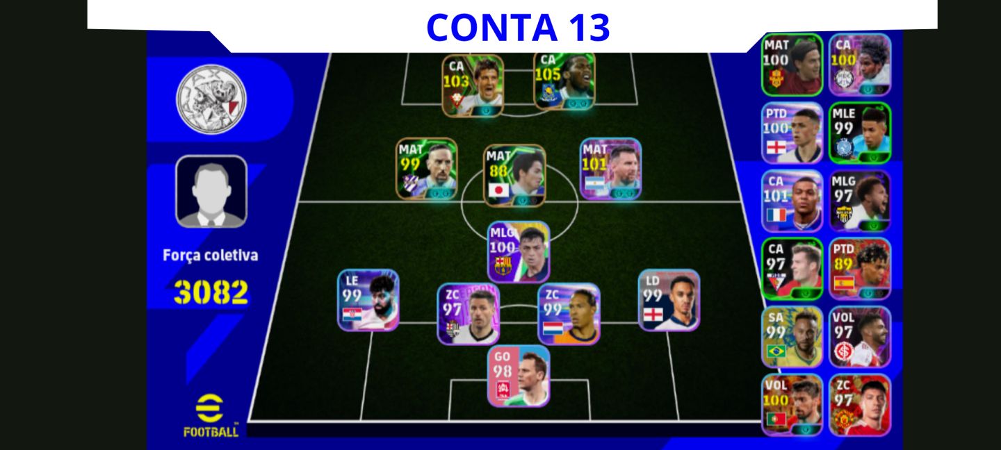 Contas Efootball Iniciais com Épicos/big Times Garantidos! Vol. 3