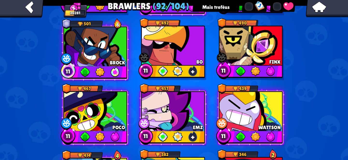 CONTA BRAWL STARS | 32 BRAWLERS PODER 11 | QUERENDO URGENTE | PROMOÇÃO HJ