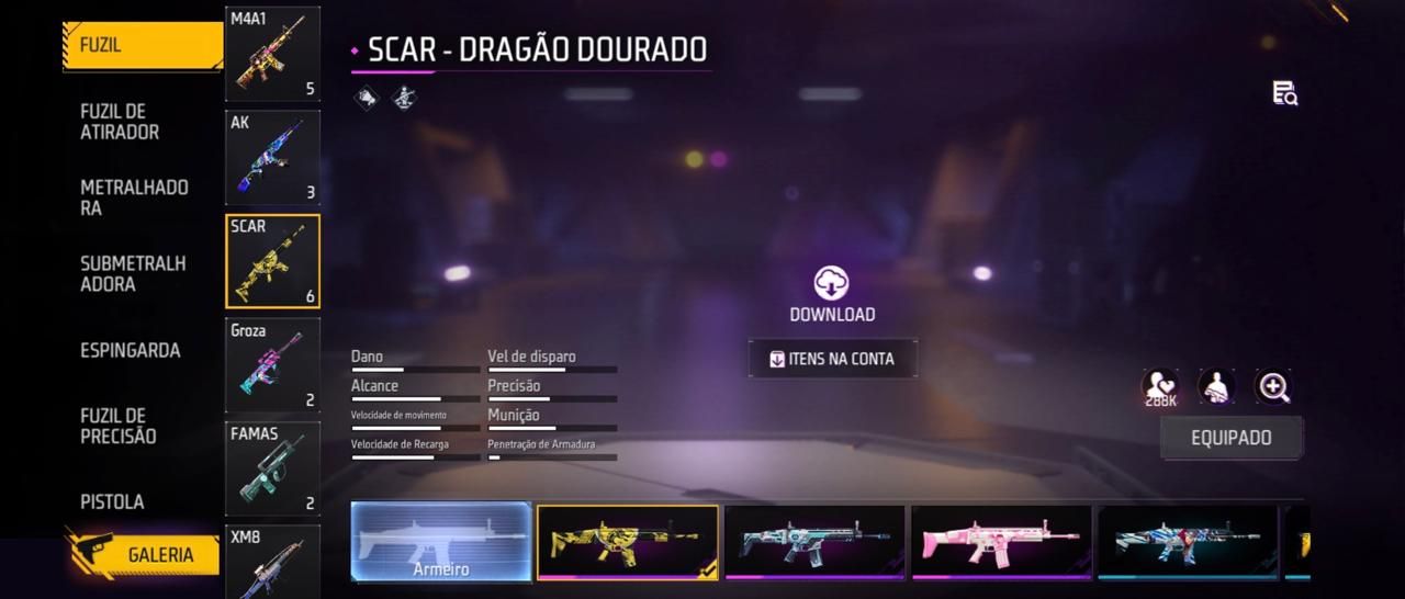 CONTA FREE FIRE | 150+ SKINS E ITENS RAROS | MCLAREN P1 | DRAGÃO NEGRO LV.3