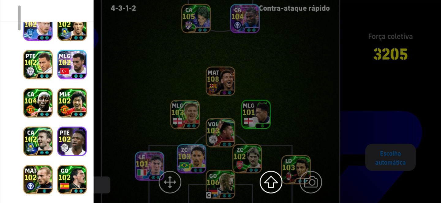 CONTA EFOOTBALL FORÇA COLETIVA 3205 MESSI MSN