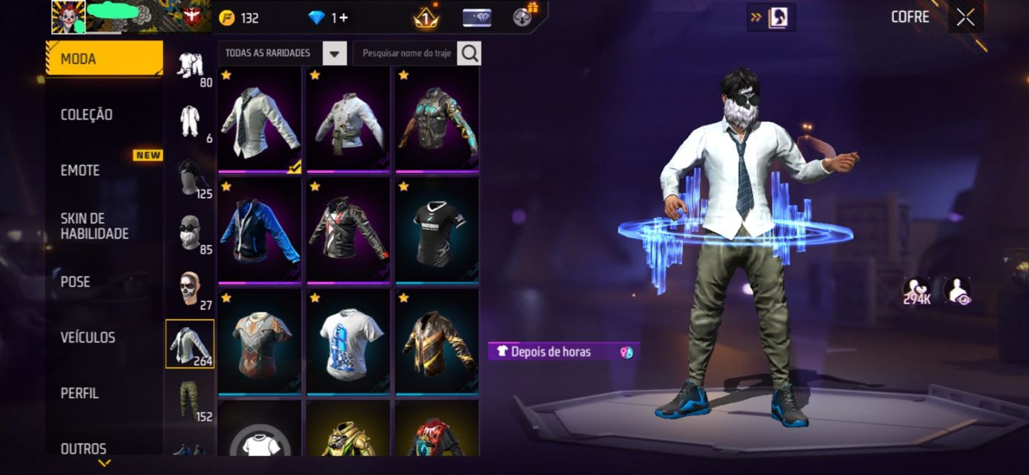 (Negociando preço )Conta de free fire com barbinha