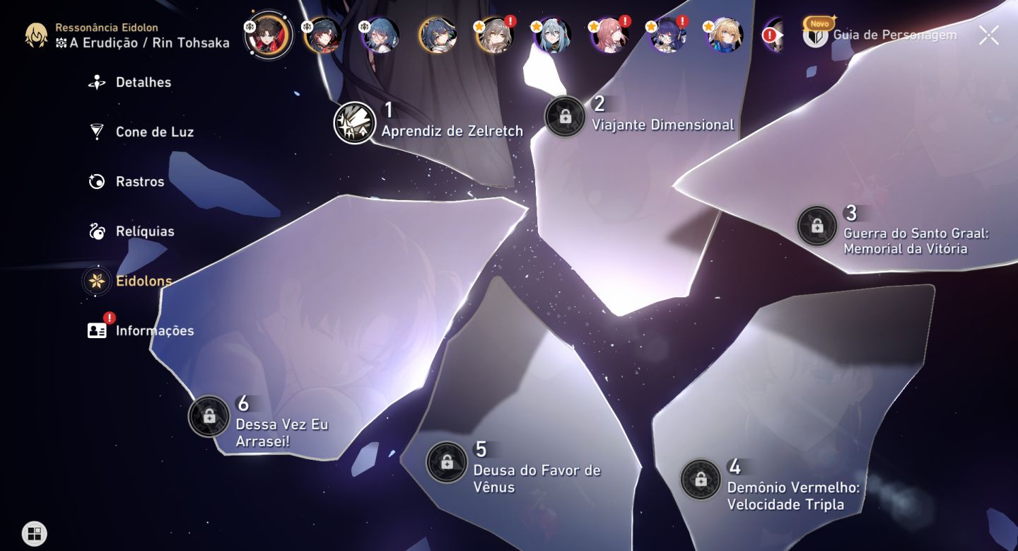 Conta Endgame: MBlade E2S0 + Rin E1S1 + Archer e outros.