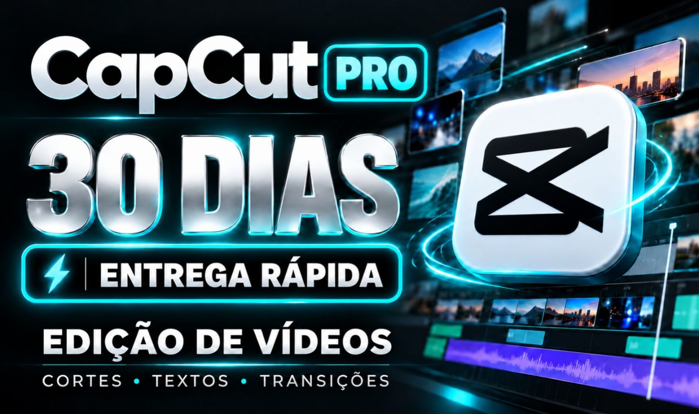 CapCut Pro | 30 Dias de Acesso e Garantia | Entrega Rápida
