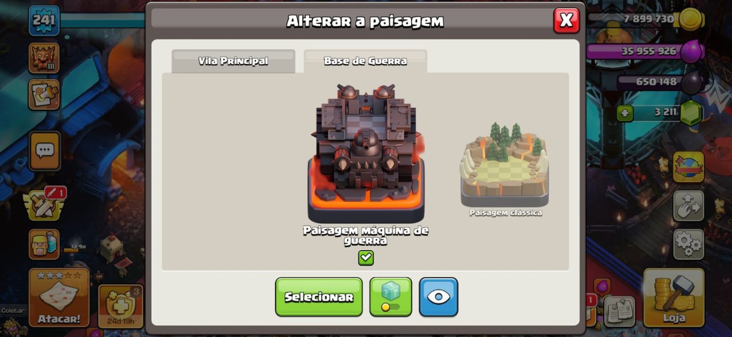 CV18 FULL RARO SKINS E PAISAGEM EXCLUSIVAS