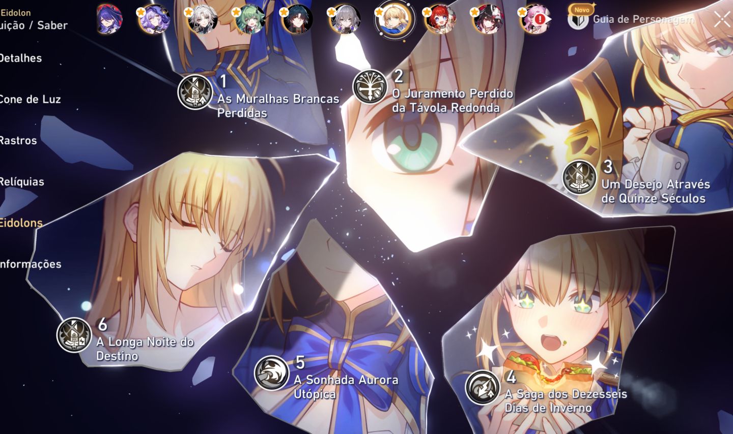CONTA HONKAI ENDGAME SABER E6 CASTORICE E EVERNIGHT E2 FIREFLY E2 - 108 TIROS