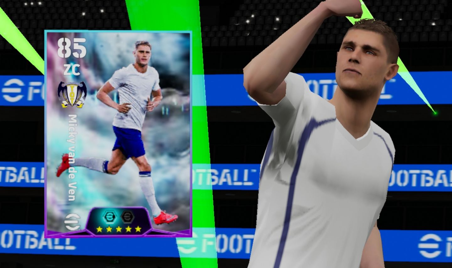 Conta efootball iniciante com Van de ven 106