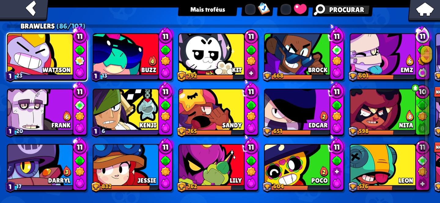 Conta Braw Stars com o segundo passe + Conta clash royale todas cartas