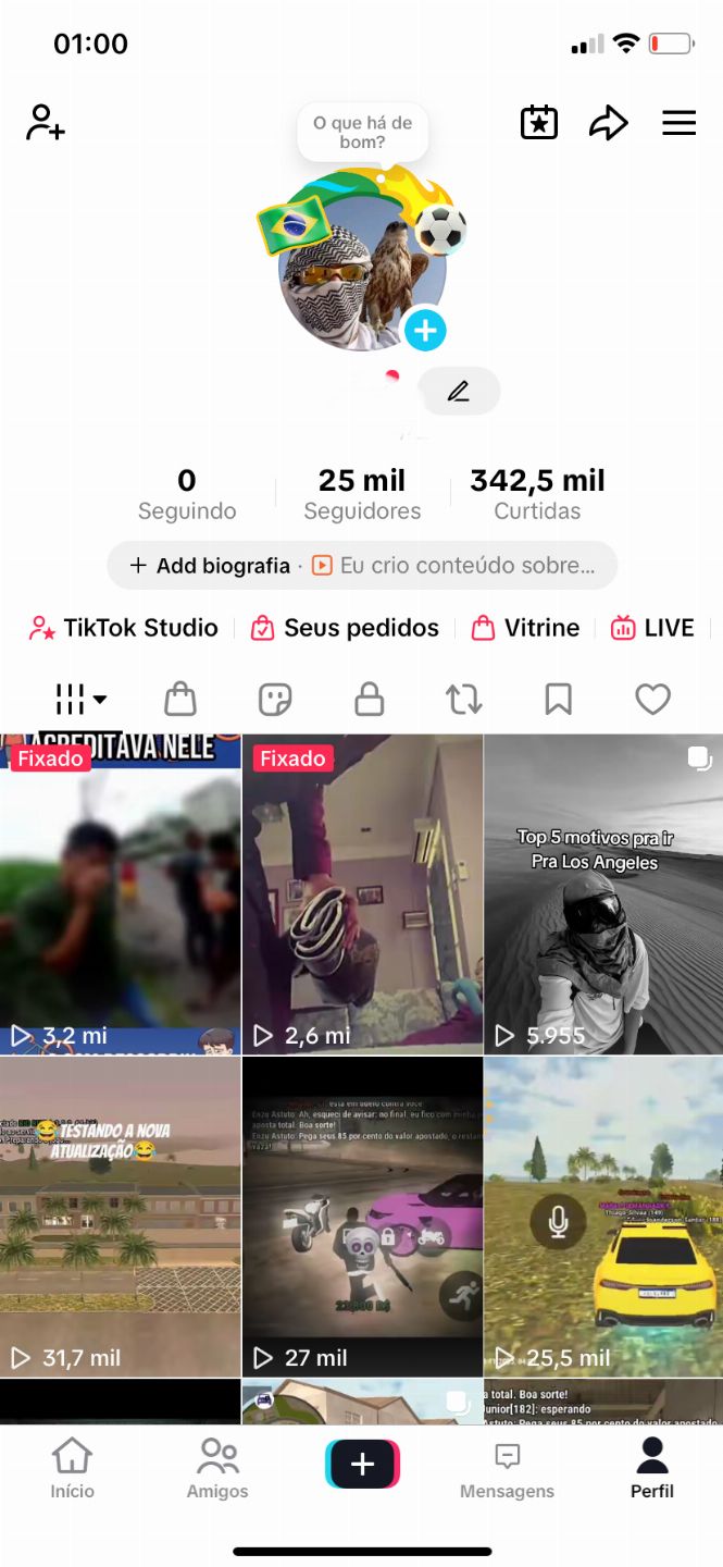 CONTA DE TIK TOK 25K DE SEGUIDORES, MONETIZAFA, TIK TOK SHOP ATIVO, LIVE LIBERAD