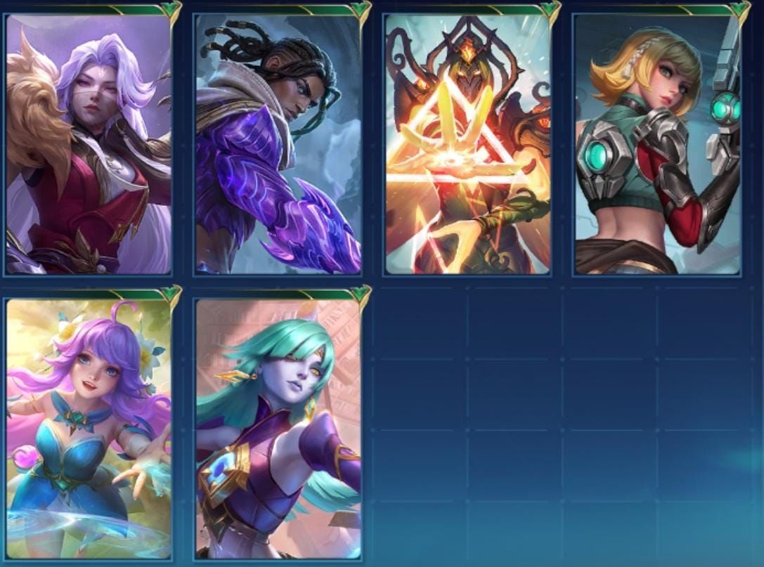 Conta mobile legends com muitas skins