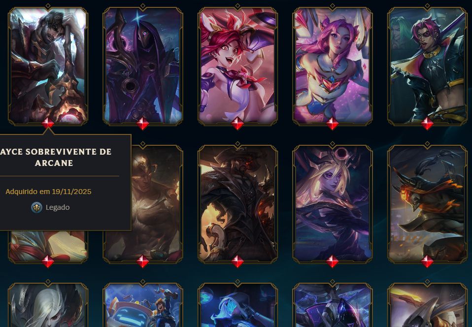 Conta de um main jinx ouro 500 partidas por outra do meu agrado diamant ou venda