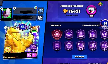 CONTA BRAWL STARS 76k - FAMA SOLAR!