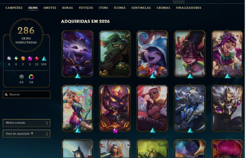 CONTA LOL CHEIA DE SKIN + CONTA VALORANT COM SKIN RARA