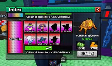 +1 de Força Brainrots Soberano Roblox