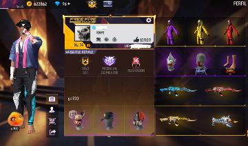 Conta de free fire com 1,2,3,4,5,6 passe de elite. full xm8 e ump roxa 2 de vell
