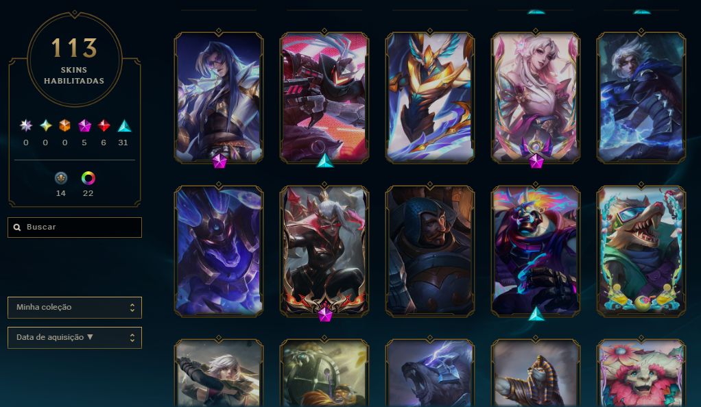 CONTA LOL - LV 98 - PLATINA