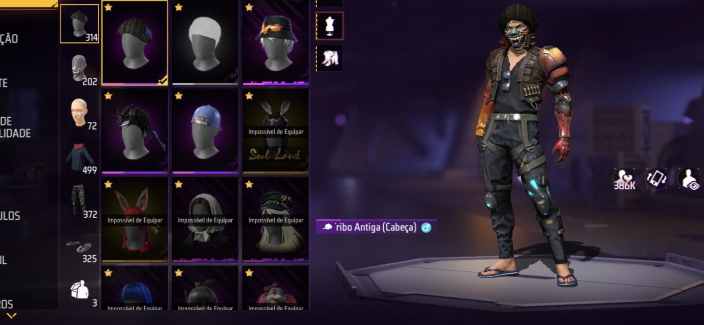 CONTA DE FREE FIRE GEMADA COM UMP ROXA