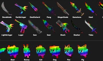 FACAS MM2 CHROMAS (TUDO JUNTO)