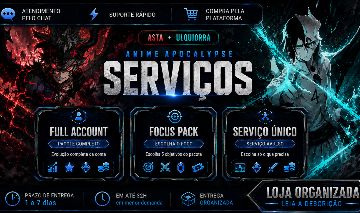30% OFF | ANIME APOCALYPSE | #TOP 1 SERVIÇOS MAIS BARATOS