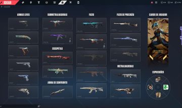 Conta Valorant Coleção completa de skins + 14 agentes