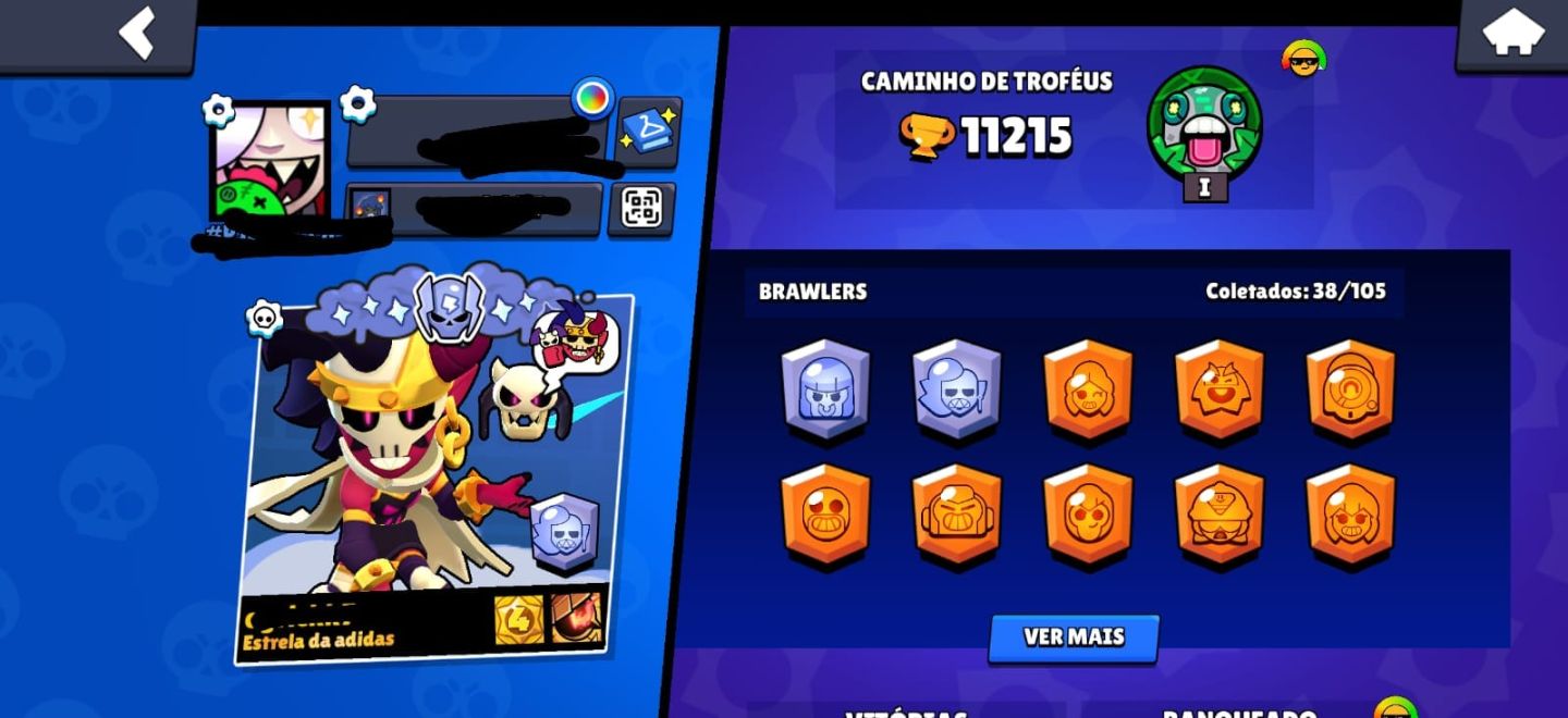 Conta Brawl Stars 11K Troféus | Vários Nível 11 | Entrega Rápida