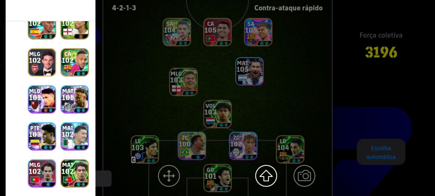 Conta efootboll com 3198 de força