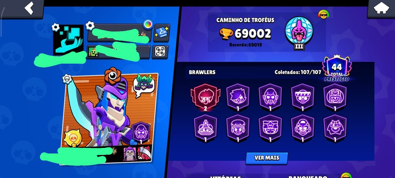 Conta de braw com 69k de TROFÉUS SEMI-COLECIONADOR