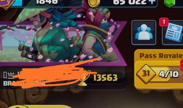 Conta Clash Royale 13k de troféus nível 16 da torre do rei