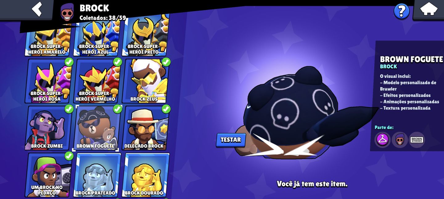Brawl Stars | 63K+ Troféus | 104 Brawlers | Skins RARAS e ANTIGAS | 300+ Visuais