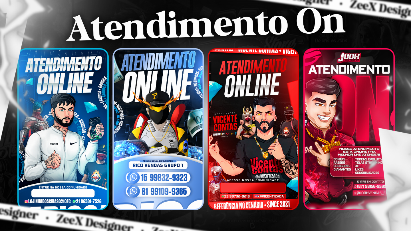 VÍDEOS E GIFS ANIMADOS - OVERLAYS, ORG DE APOSTAS, ATENDIMENTO ON E MUITO MAIS!