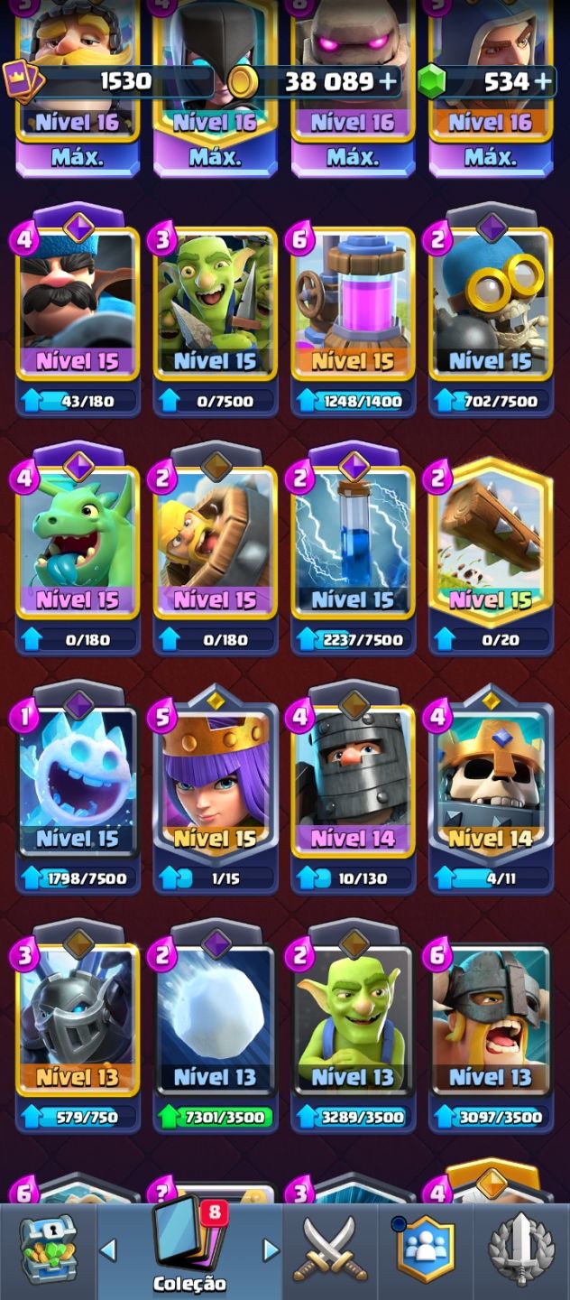 Clash Royale 12,5K+ | 8 Anos | Único Dono | Full Up | Negociável