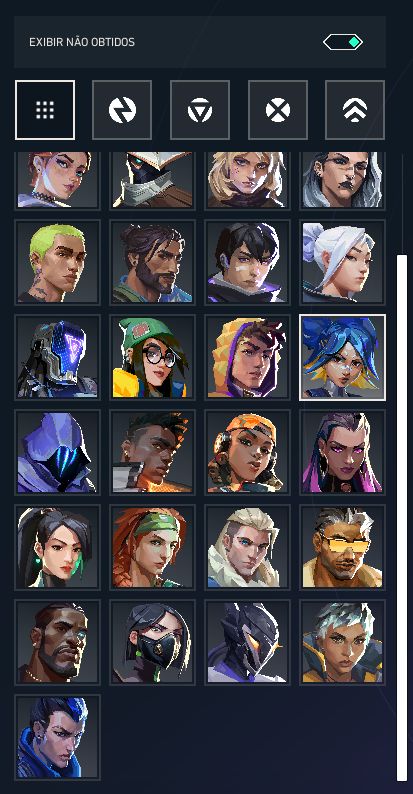 CONTA VALORANT 68 SKINS FULL PERSONAGENS