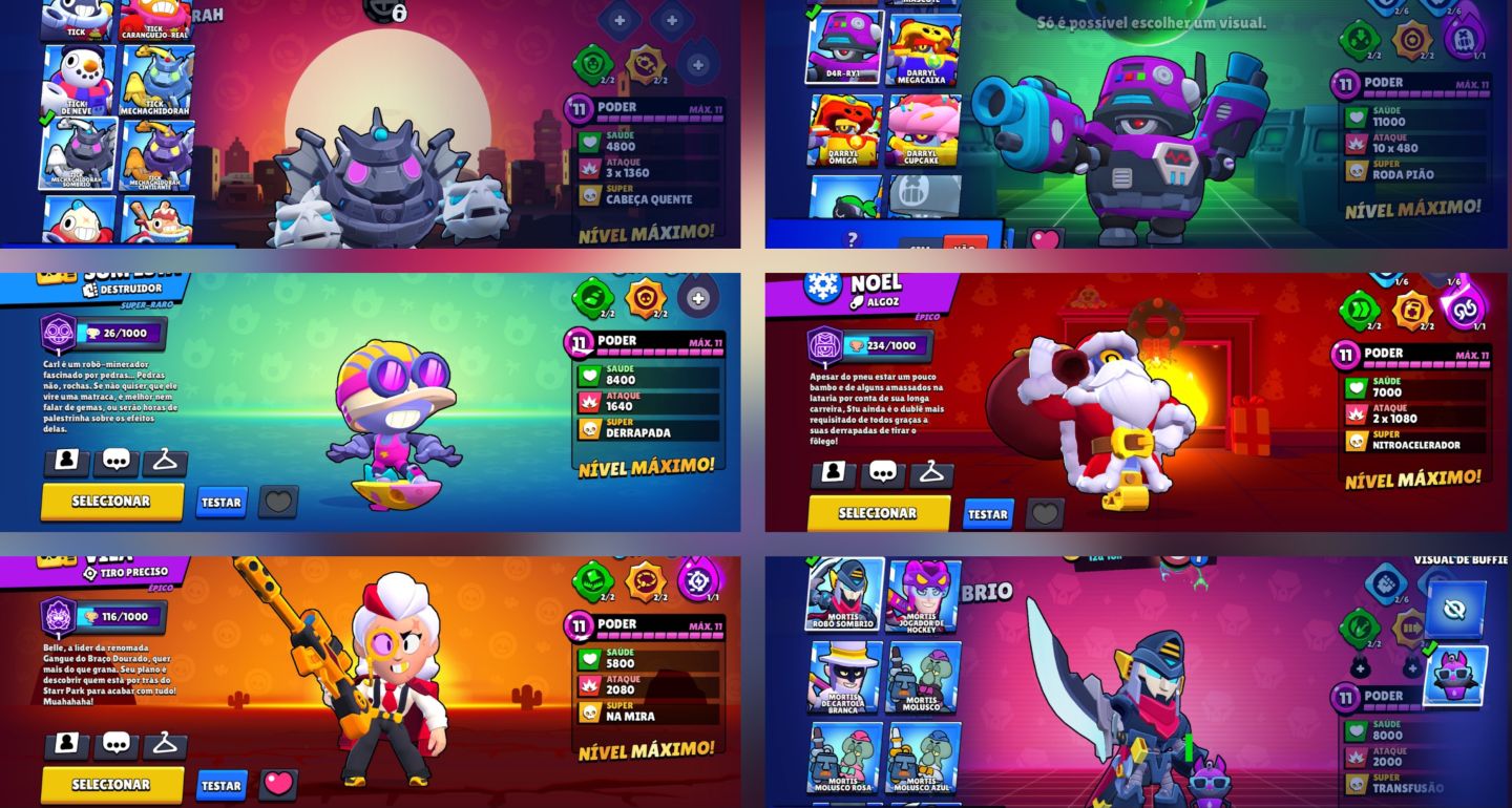 CONTA DE BRAWL STARS 120K, 2019, M1 ANTIGO, MATCHERINO e SPRAY R30! Leia a desc