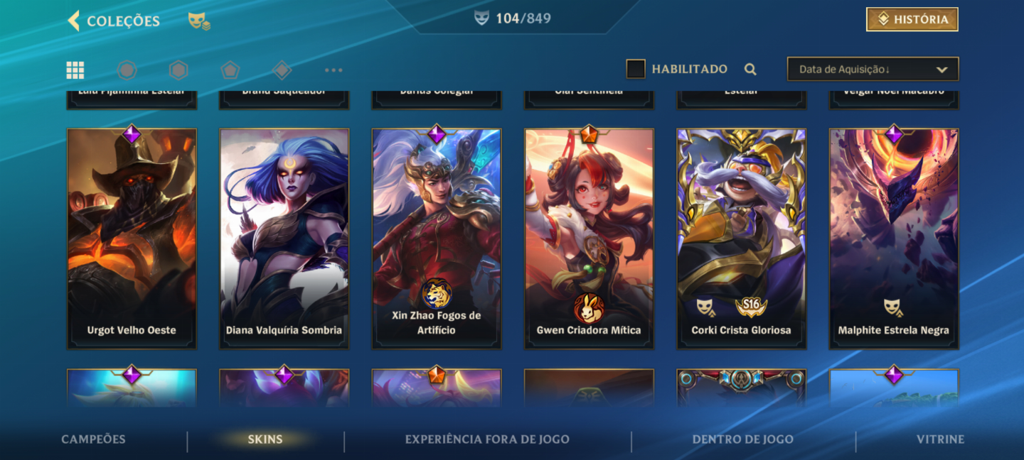 CONTA ANTIGA 5 ANOS LVL 217 WILD RIFT (WR,LOL, VAL)