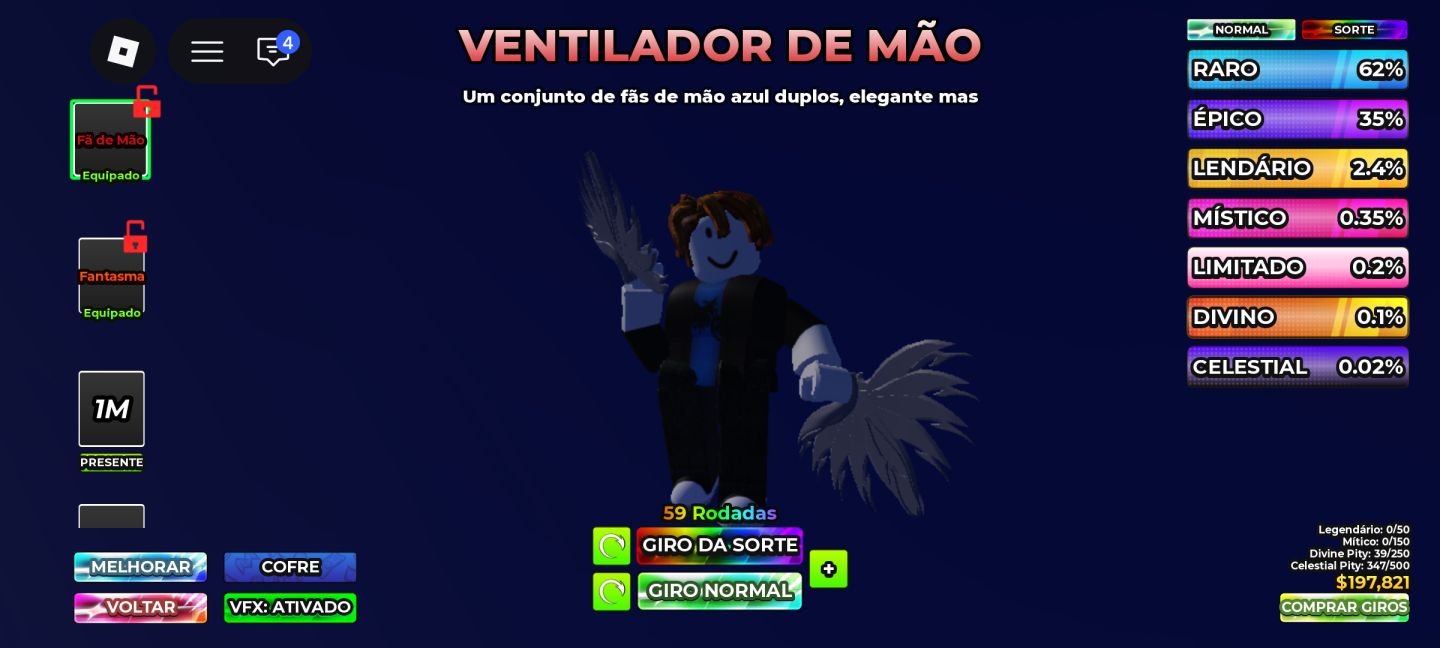 Conta de Roblox upada no blox fruits,dead rails,roube um ovo, caçador zumbi etc