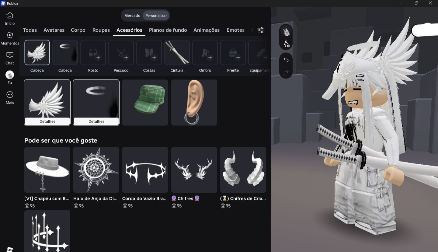 CONTA ROBLOX + BLOX FRUITS À VENDA