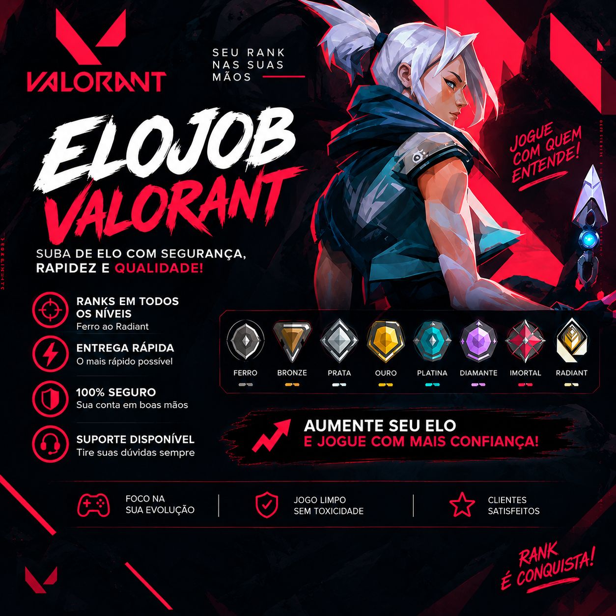ELOJOB & DUOBOOST VALORANT | MD5, VITÓRIAS E PROMOÇÕES