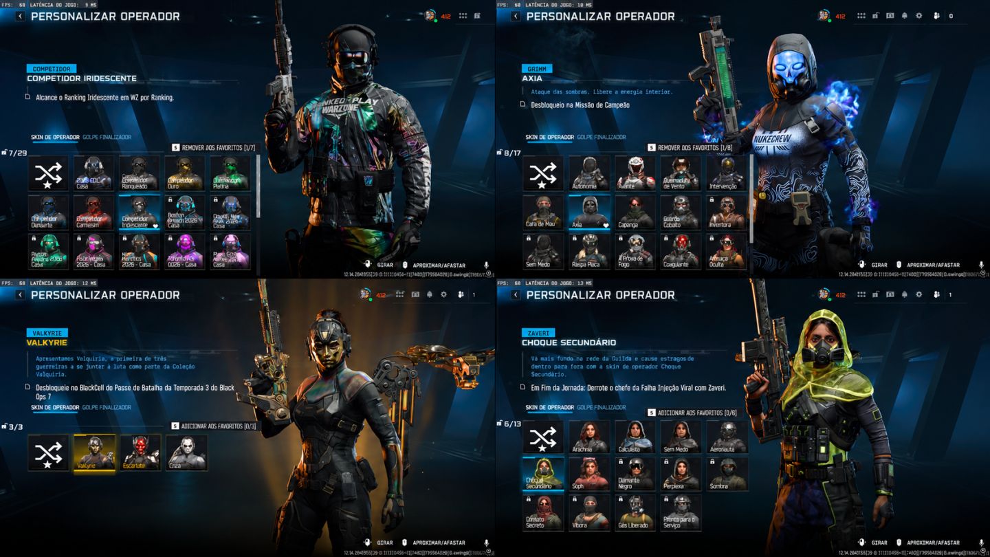 Conta Warzone/BO7 Antiga com Nuke e Irridescente, com recompensas da beta do MW4