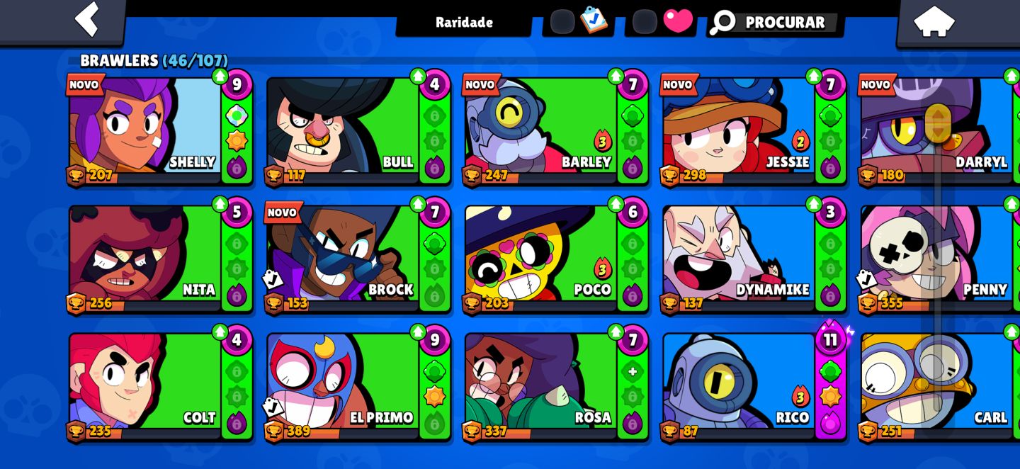 CONTA DE BRAWL STAR MUITO BOA