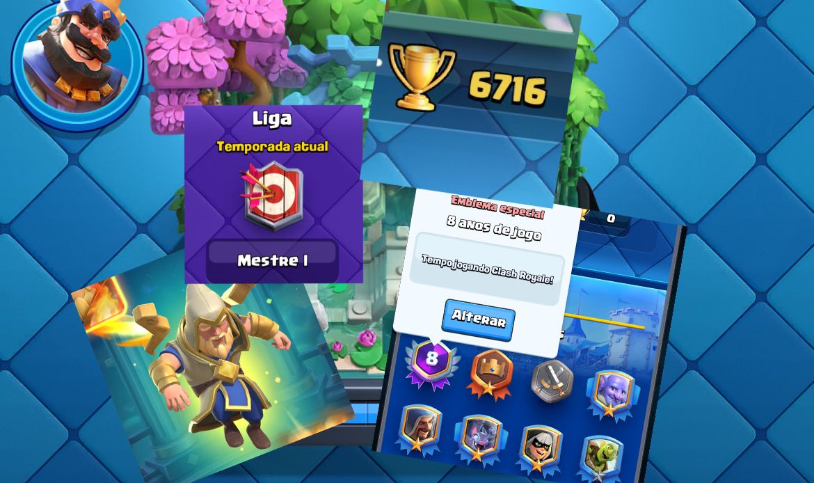 CONTA CLASH ROYALE, 6709 TROFÉUS, SUPER BARATA!