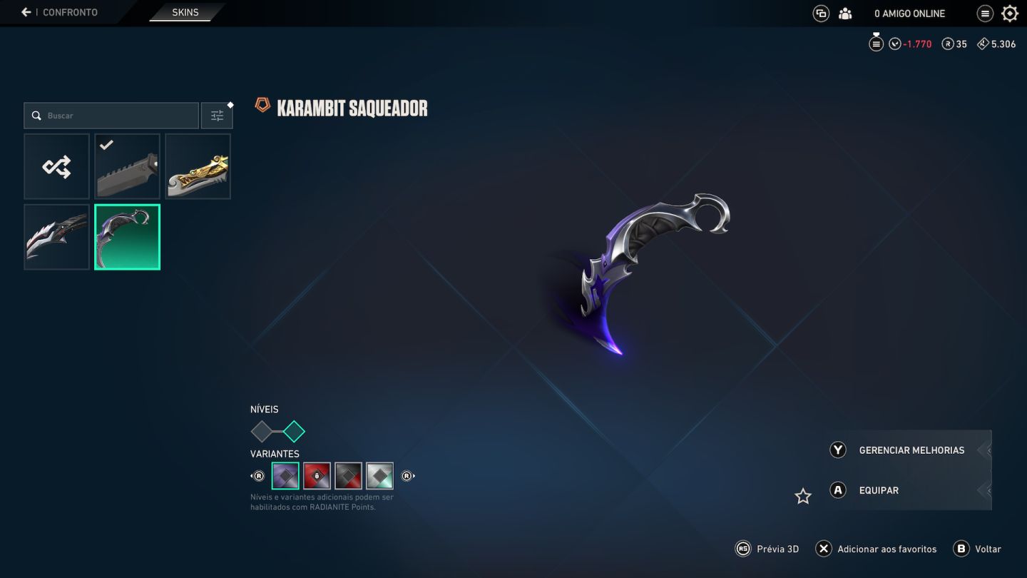 CONTA VALORANT - FACA REMASTER - SKINS MAIS DESEJADAS!