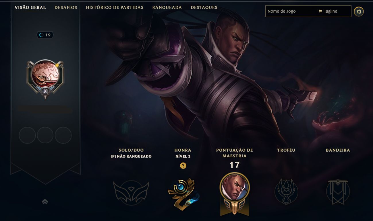 CONTA 19 | SKIN FRAGMENTO DA KATARINA PROJETO | FULL ACESSO