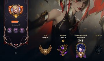CONTA LOL 107 SKINS - DJ Sona, Ezreal Pulsefire, 4 Míticas, 10 Lendárias+Honra 4