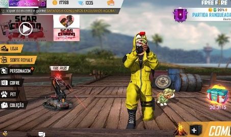 Emote da Flor Free Fire | 799 Diamantes | Entrega pelo ID