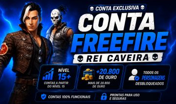 FREE FIRE | REI CAVEIRA | CONTA GUEST | CONTA CONVIDADO