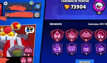 CONTA BRAWL STARS 73K+ TROFÉUS | 108 BRAWLERS | 51 PRESTÍGIOS