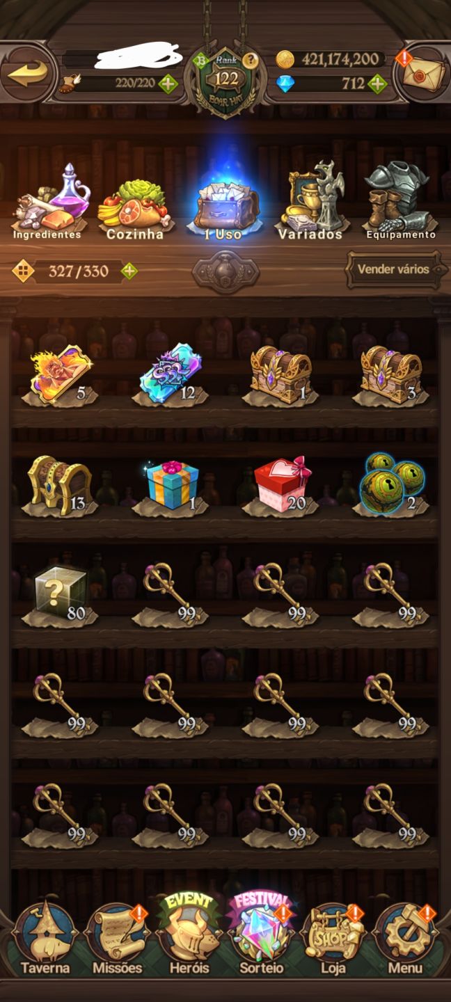 7DS GRAND CROSS, CONTA MAIS DE 9M BOX, EMD GAME