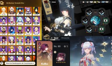 Contas Genshin + Honkai Star Rail + ZZZ + Wuthering Waves | Várias constelações