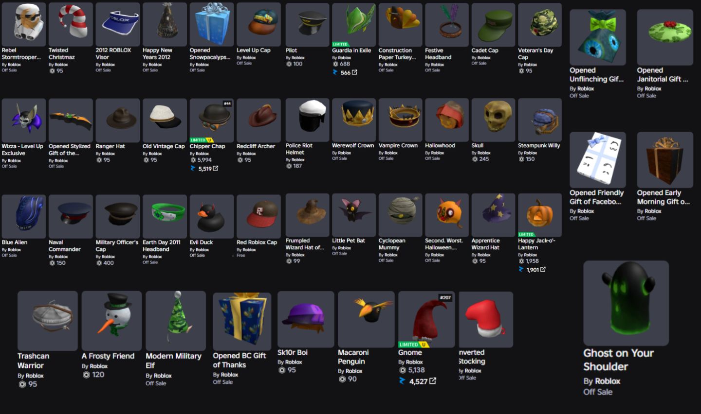 CONTA ROBLOX ANTIGA 2010 COM EPIC FACE + 75 OFFSALES E 31K DE RAP [UNVERIFIED]