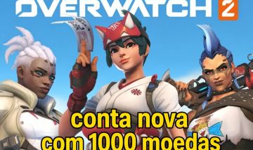 Conta Overwatch 2 nova com 1000 moedas