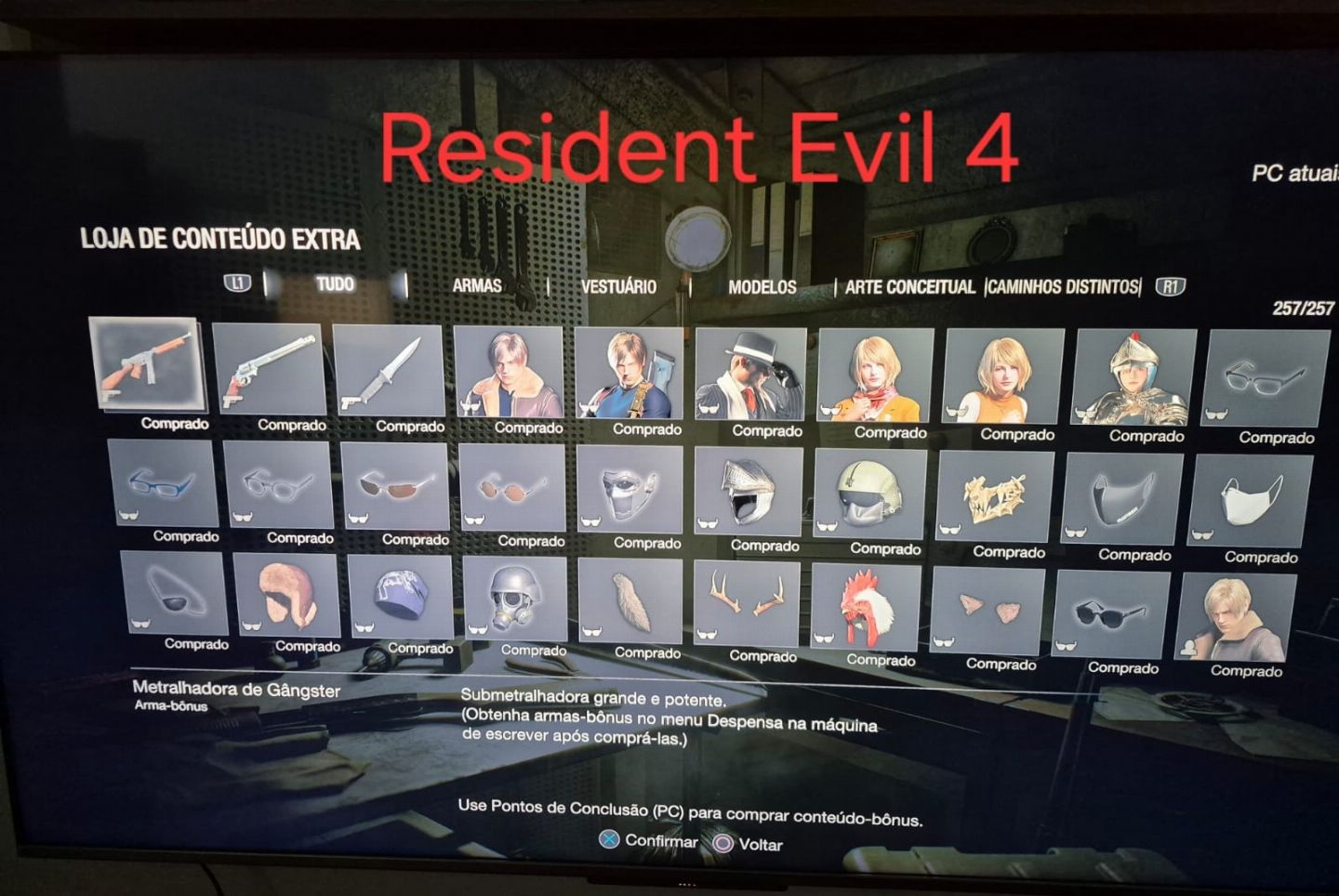 Resident Evil Requiem para PS5 Inicie o jogo com armas com munições infinitas